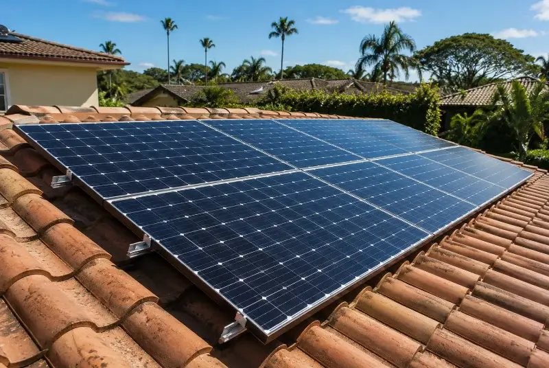 Installation de panneaux solaires à Pampelonne